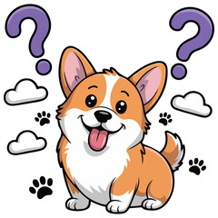 Canine pondering expression vector isolated white background