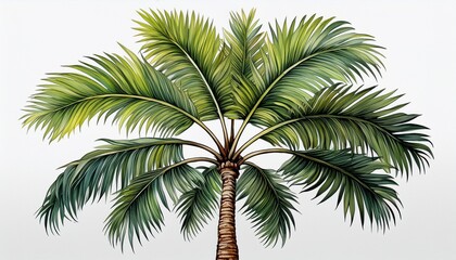 tropical palm tree cut out