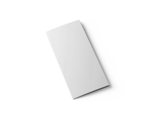 Trifold Brochure Mockup Transparent - Realistic Open & Closed Views