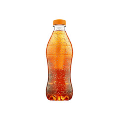 Refreshing Orange Soda in a Plastic Bottle