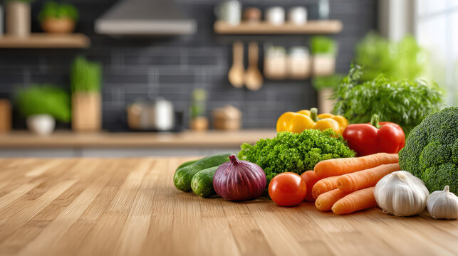 Cholesterol treatment and prevention with immune-boosting vessels in a modern kitchen scene heart-healthy ingredients displayed - Powered by Adobe