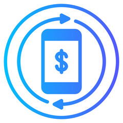 smartphone gradient icon