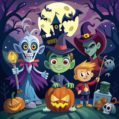 halloween vector illustration