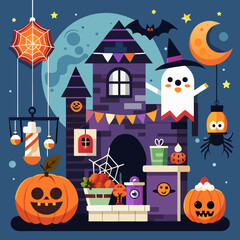 halloween seamless pattern