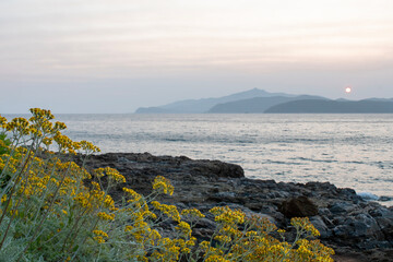Generated owards dusk on Innamorata beach, Elba Island.