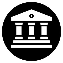 bank glyph icon
