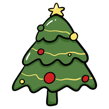 green christmas tree