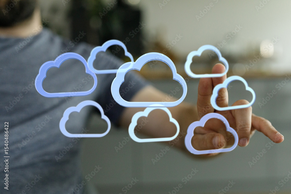 Aufkleber access and manage your data securely with our reliable cloud services. high performance, scalability