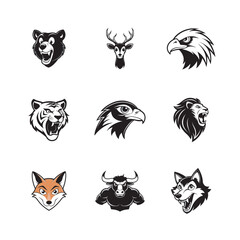 Obraz premium set of animal head