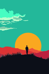Road, Sunset, Emotion, Leaving, Alone, Success, Business, Mind, Communication, Brain, Person, Man, Woman, Road, Thoughts, Mental Health, Mindset, Artwork, Vector