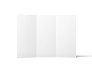 Trifold Brochure Mockup Transparent - Realistic Open & Closed Views