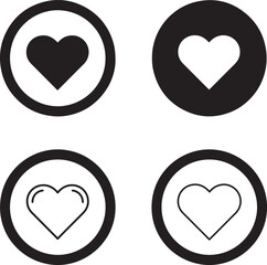 Heart Icon Set Simple, Elegant, and Versatile Designs for Digital Projects