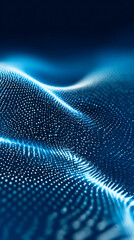 Blue abstract futuristic technology composition
