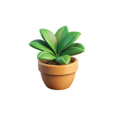 A vibrant green houseplant with lush leaves thrives in a decorative pot, a beautiful touch of nature for any home