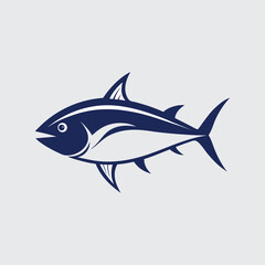 Obraz premium Powerful Tuna Fish Illustration A Striking Design Concept