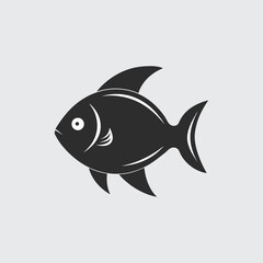 Obraz premium Elegant Fish Illustration A Simple, Stylish Aquatic Design