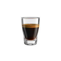 Espresso in a Glass - Close-up of a Single Serving of Coffee