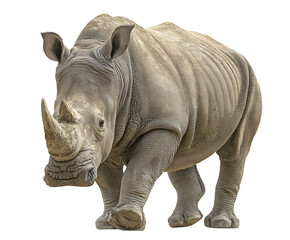 Obraz premium A majestic rhino standing tall, ready to explore