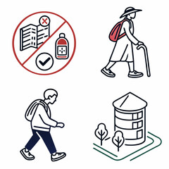 Stay safe travel guidelines avoid crowds hand sanitizer