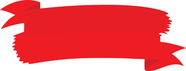 vector illustration of a red ribbon
