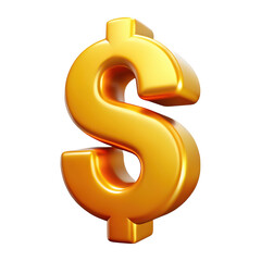 3d rendered golden dollar sign isolated on a black background representing wealth and finance
