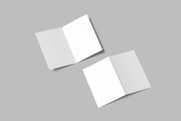 a5 bifold blank mockup template