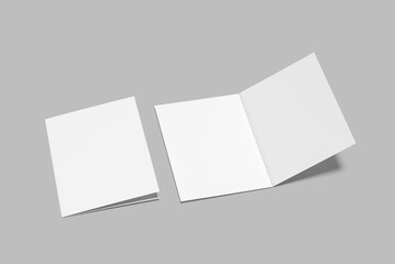 a5 bifold blank mockup template