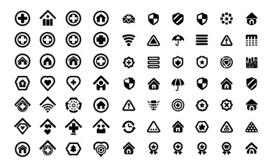 Medicine Line Icon Set – Thin Linear Vector Symbols of Public Health, Hygiene, Medical Care, Health Insurance, Wellness, Hospital, and Healthcare Services on Transparent Background
