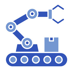 Industrial Automation  Icon Element For Design	
