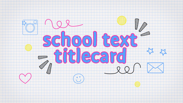 Kids And Teens Notebook Opener Title Card