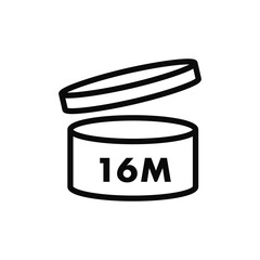 16month after opening Icon Vector