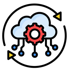 Process Automation  Icon Element For Design	
