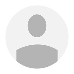 Flat illustration in grayscale. Avatar, user profile, person icon, gender neutral silhouette, profile picture. Suitable for social media profiles, icons, screensavers and as a template.