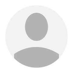 Flat illustration in grayscale. Avatar, user profile, person icon, gender neutral silhouette, profile picture. Suitable for social media profiles, icons, screensavers and as a template.