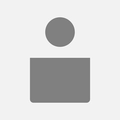 Flat illustration in grayscale. Avatar, user profile, person icon, gender neutral silhouette, profile picture. Suitable for social media profiles, icons, screensavers and as a template.
