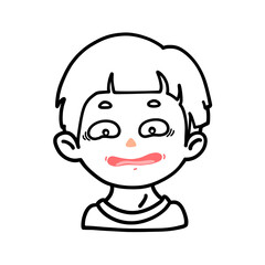 Impatient Boy Waiting – Simple Line Art Cartoon