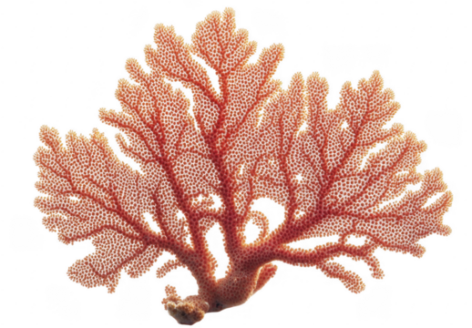 Orange Seaweed Coral Macro