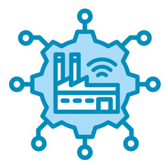 Smart Technology Integration  Icon Element For Design	
