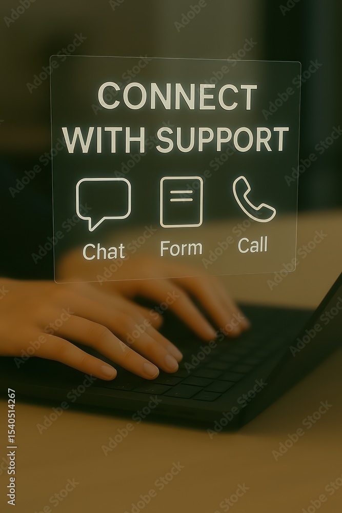 Poster innovative hand interactions within a futuristic tech interface. illustrating the seamless connectio