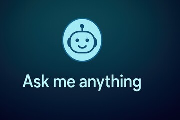 A friendly chatbot, invites interaction. The image is perfect for technology and digital transformation projects.