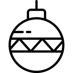 Jingle bell single icon vector illustration