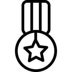 Medals single icon vector illustration