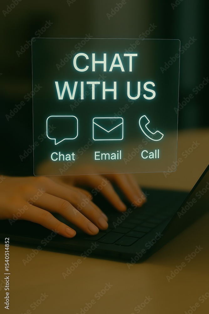 Poster a modern interface showcases a 