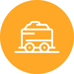 Gold mine single icon vector illustration