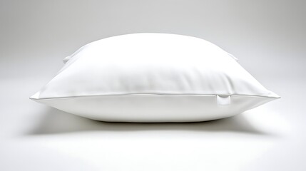 white pillow isolated on white background