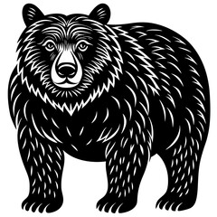 brown bear vector