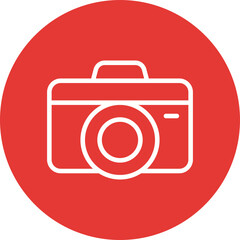 Camera single icon vector illustration
