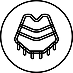 Cloth single icon vector illustration