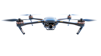Modern Drone with Camera Facing Forward, Ready to Fly