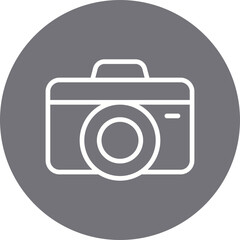 Camera single icon vector illustration